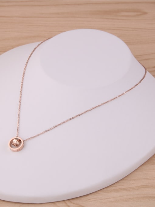 GROSE Rose Gold Plated Fashion Simple Necklace 1