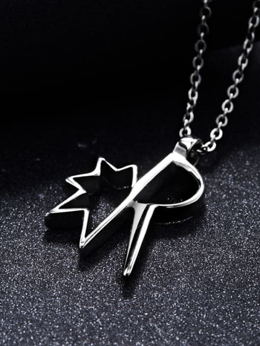 Ronaldo Trendy Geometric Shaped Stainless Steel Necklace 2