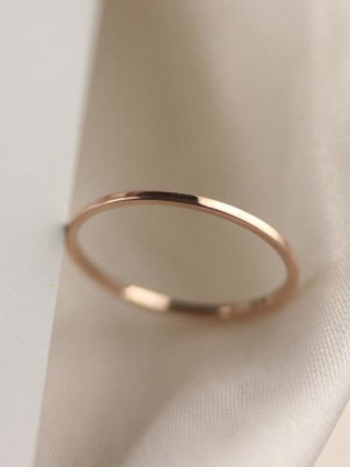 GROSE Simple Single Line Smooth Ring 1