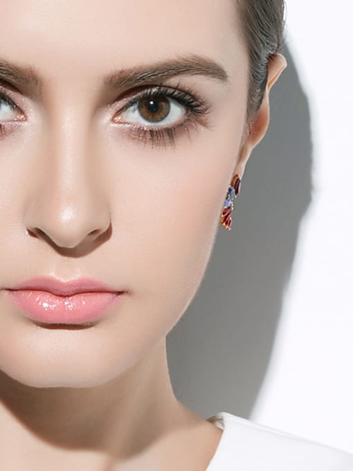 CEIDAI A female fashion ceidai Europe Cluster earring crystal Cluster earring with austrian crystal elements 2