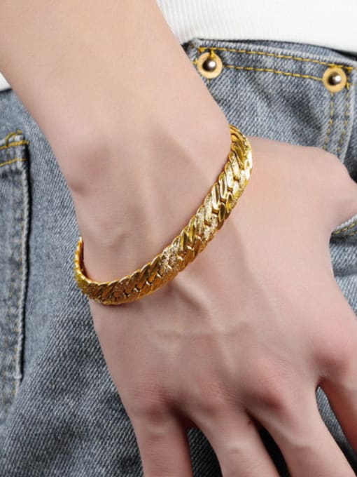 Open Sky 18K Gold Plated Simple Chain Bracelet 1
