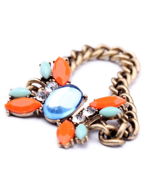 KM Artificial Stones Exaggerate Alloy Bracelet 1