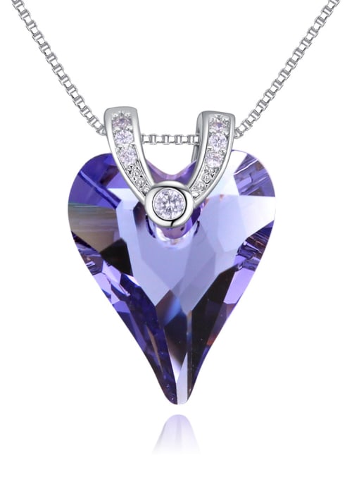 purple Austria was using austrian Elements Crystal Necklace love life new jewelry necklace