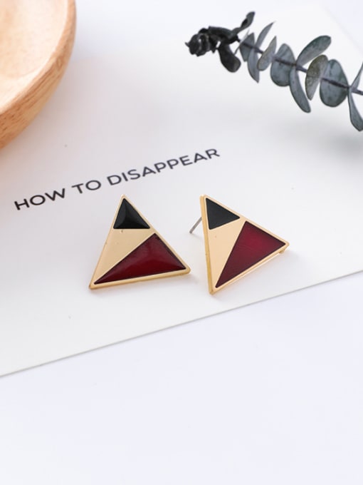 8#10426H Alloy With Gold Plated Trendy Geometric Stud Earrings