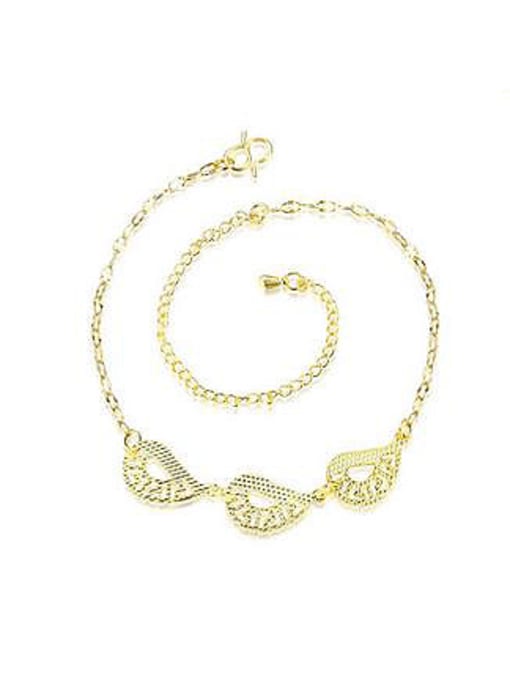 gold Simple Hollow Patterns Women Anklet
