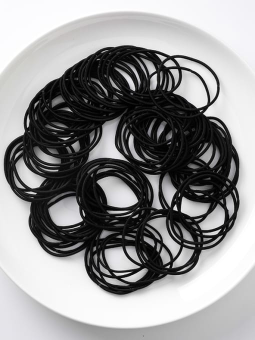 E black (large circle) Simple Small Circle Fine  High Elasticity  Hair Ropes