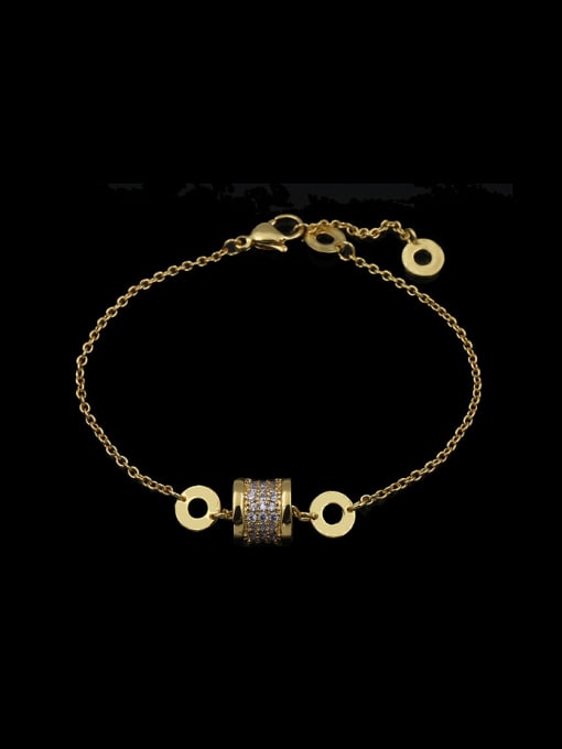 Gold (With LOGO) Buckle Copper Bracelet