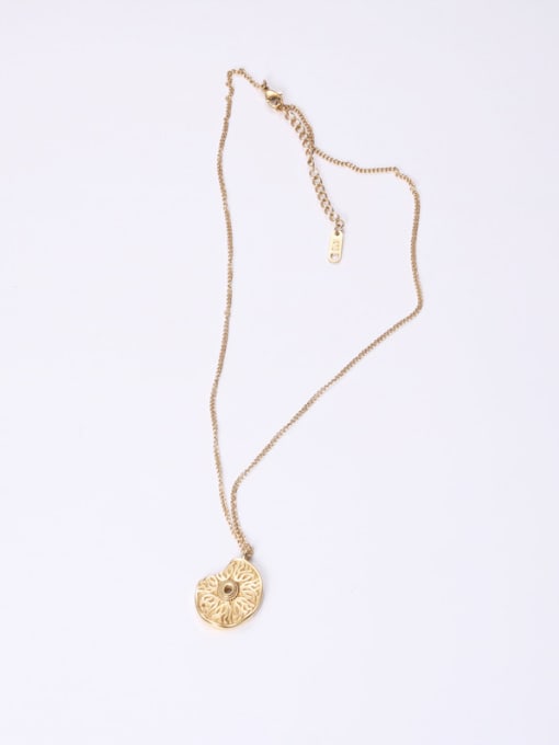 GROSE Titanium With Gold Plated Cute Flower Necklaces 2