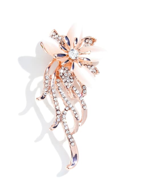 C146 Alloy With Gold Plated Trendy Insect/flower Brooches