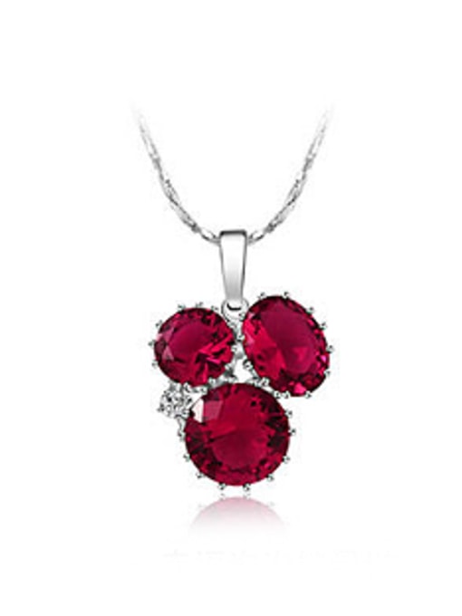 Red Fashion Cubic Zircon Women Necklace