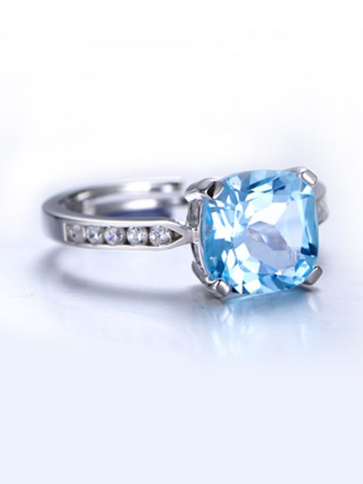 Deli Simple Topaz Gemstone Engagement Ring 1
