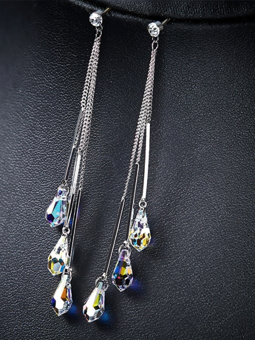 CEIDAI Multi-color Swaarovski Crystal drop earring 2