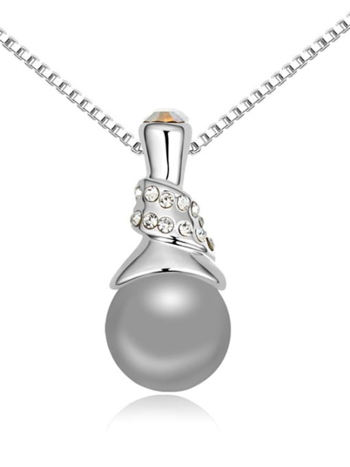 grey Chanz using austrian elements in Austria pearl necklace Venus love clavicle Pendant Chain