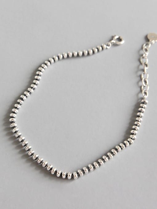 DAKA Sterling silver retro simple bead bracelet 0