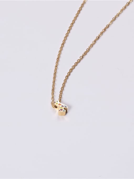 GROSE Titanium With Gold Plated Simplistic Irregular Necklaces 2