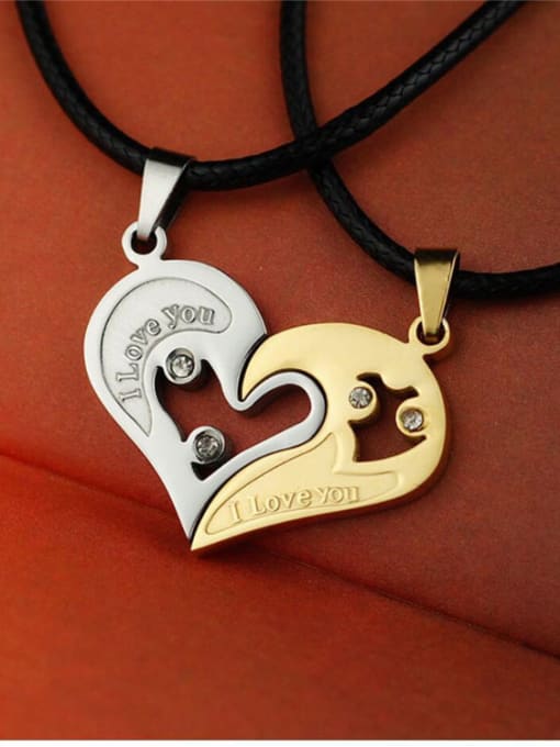XIN DAI Lovers Heart-shaped Necklace Set 0