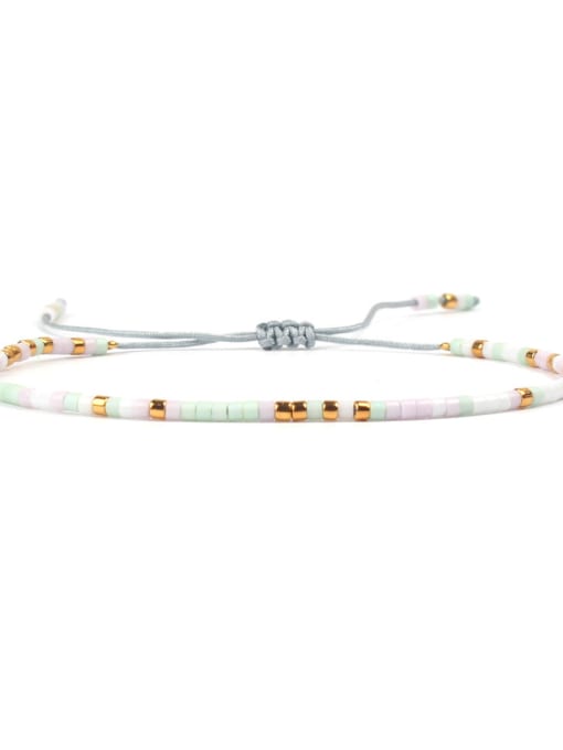 JHBZBVB430-B-1 Women Handmade Colorful Glass Beads Bracelet