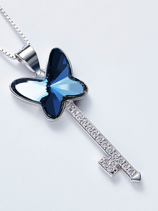 CEIDAI 2018 S925 Silver Butterfly Shaped Necklace 1