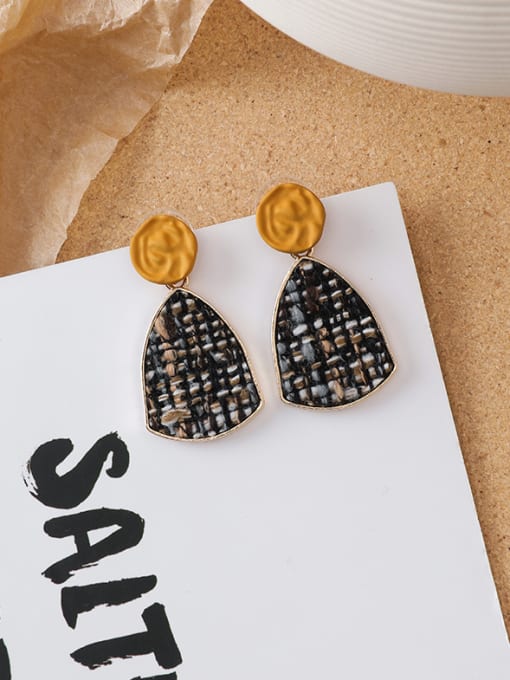 A yellow Alloy With Imitation Gold Plated Fashion Geometric Drop Earrings