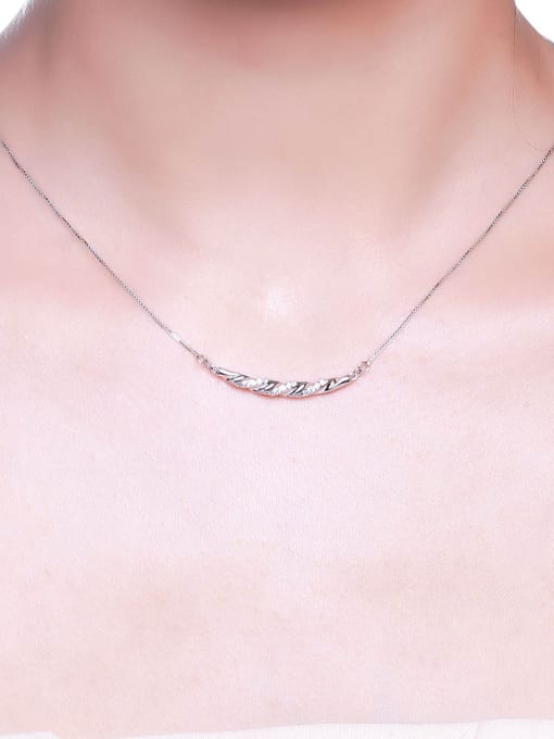 One Silver 2018 925 Silver Zircon Necklace 1