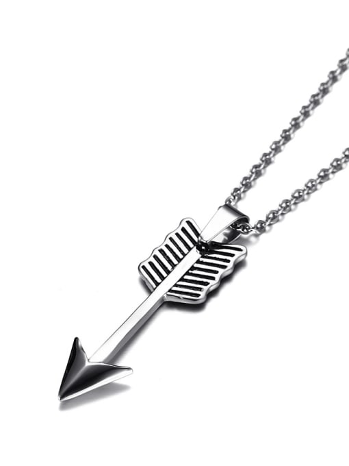 CONG Exquisite Arrow Shaped Stainless Steel Pendant 1