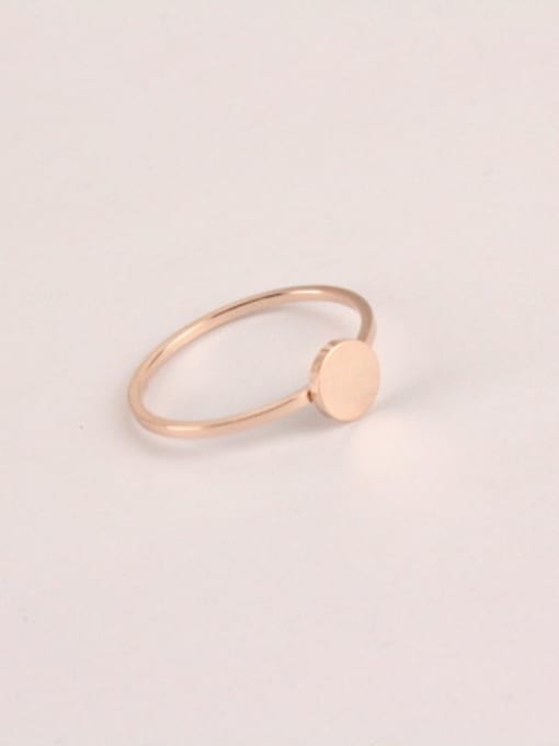 GROSE Rose Gold Plated Simple Ring 0