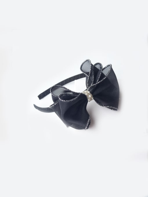 Black  bow Bow Flower Head Band