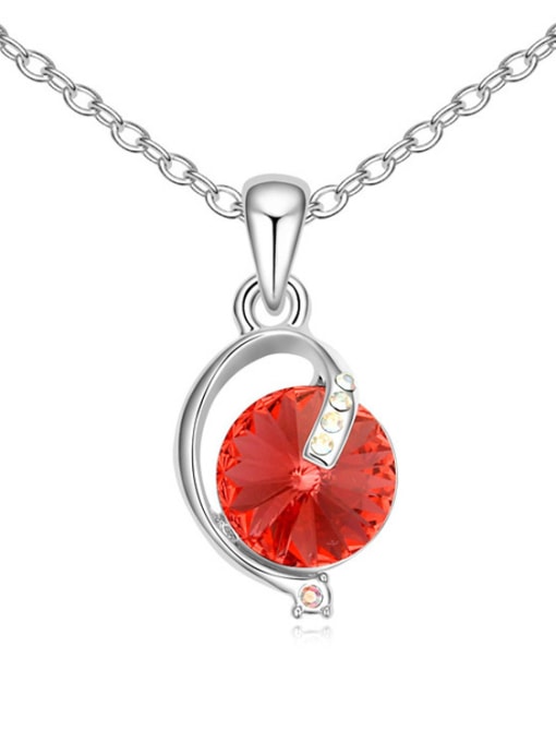 Red Fashion Round austrian Crystal Alloy Necklace