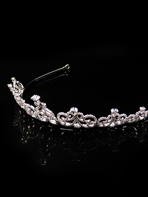 Cong Love Sweetly Exquisite Zircons Wedding Copper Hair Accessories 1