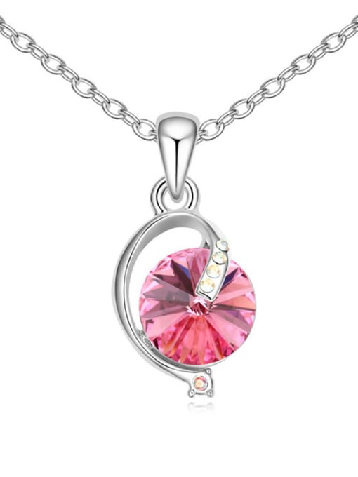 pink Fashion Round austrian Crystal Alloy Necklace