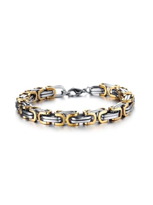 gold Personalized Titanium Plating Bracelet