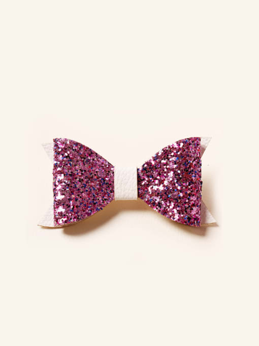Pink 2018 2018 Glitter Bow Hair clip