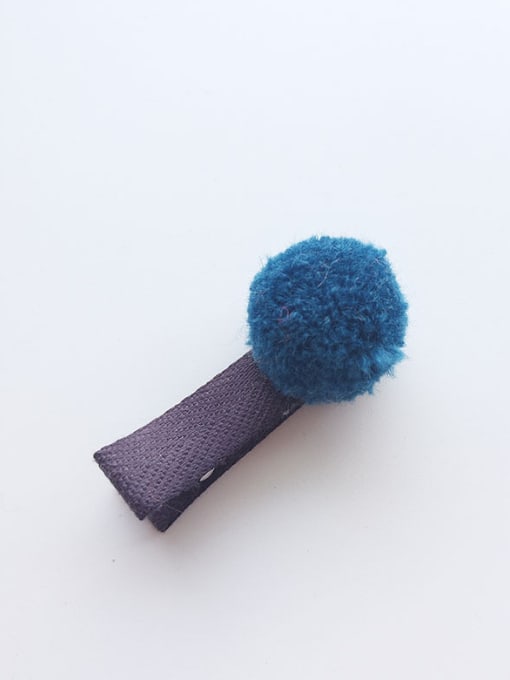 70502C Dark Blue Color Ball Hair clip