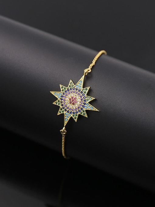 Gold Sparking Turquoise Bracelet