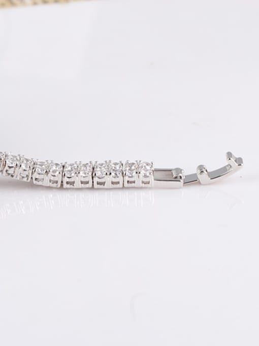 Qing Xing Qing Xing Diamond AAA Round Zircon Luxury Dinner European And American Quality Bracelet, 3