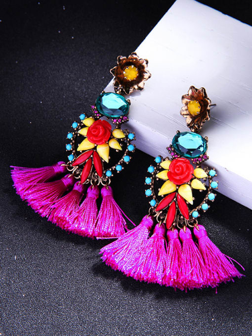 KM National Style Fashion Women Drop Earrings 2