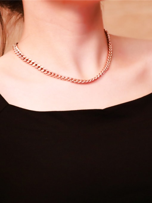 GROSE Western Style Fashion Titanium Clavicle Necklace