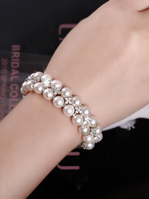 L.WIN Natural Pearls Double Layer Bracelet 1