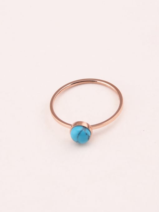 GROSE Small Turquoise Simple Style Ring 0