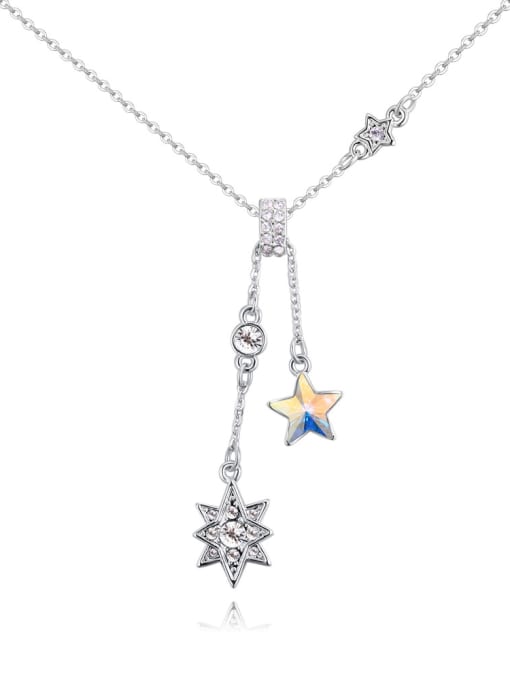 multi-color Fashion Star austrian Crystals Alloy Necklace