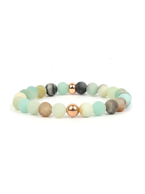 KSB1019-R Amazon Simple Style Colorful Semi-precious Stones Bracelet