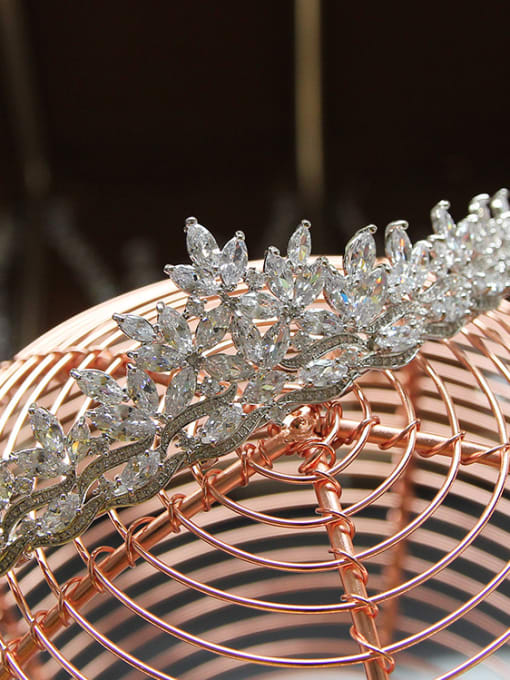 Cong Love Luxury Crown-shape Fashion Copper Wedding Hair Accessories 2