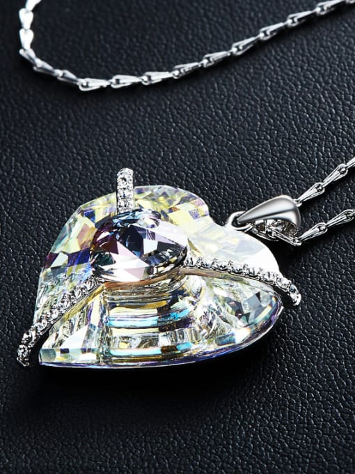 CEIDAI Fashion Elegant Heart shaped austrian Crystal Necklace 2