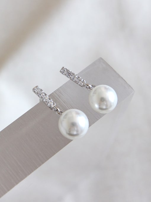 DAKA Sterling Silver Mini diamond erection Earrings 1