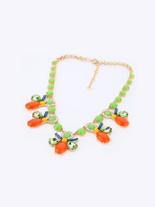 KM Wedding Party  Flower Women Necklace 1