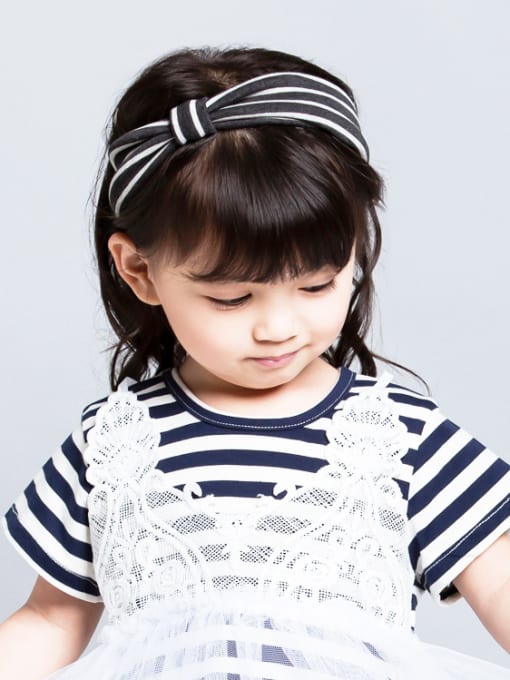 YOKI KIDS Cotton Striped bady headband 1