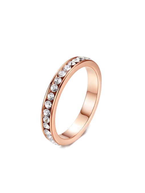 ZK Single Line Simple Style Fashion Ring 0