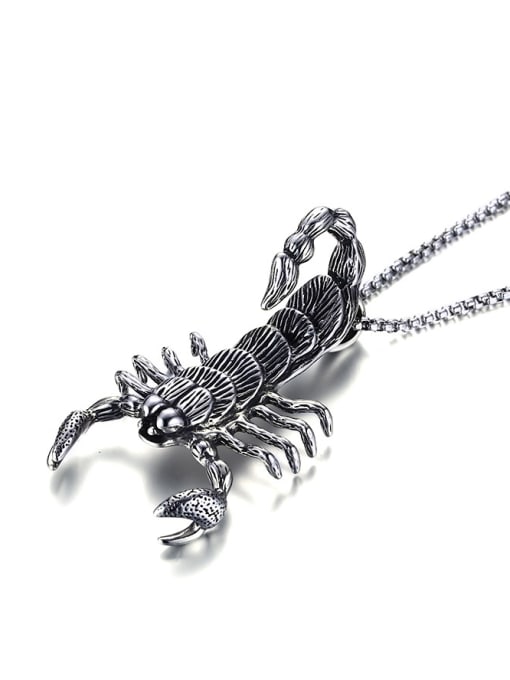 CONG Personality Insect Shaped Stainless Steel Men Pendant 0