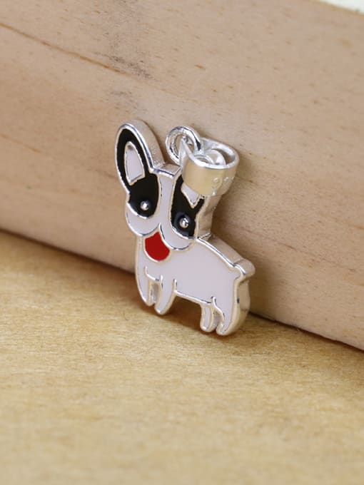 Peng Yuan Cute Huskie Puppy Dog Glue 925 Silver Pendant