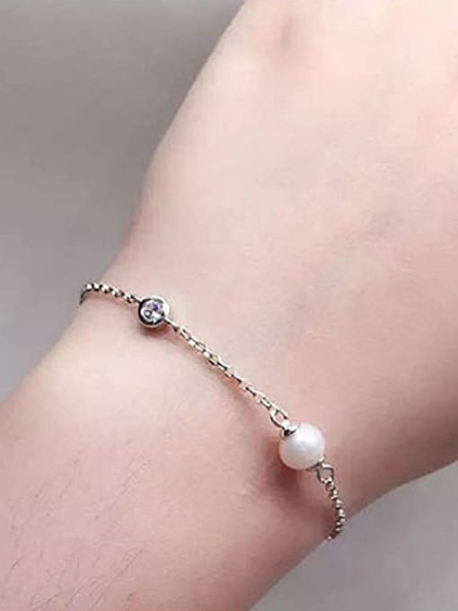 EVITA PERONI Simple Freshwater Pearl Bracelet 1